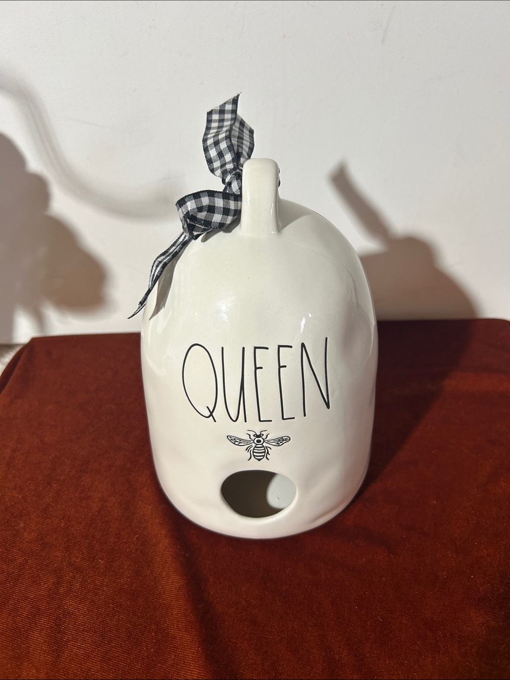 Rae Dunn Queen Bee Ceramic Birdhouse